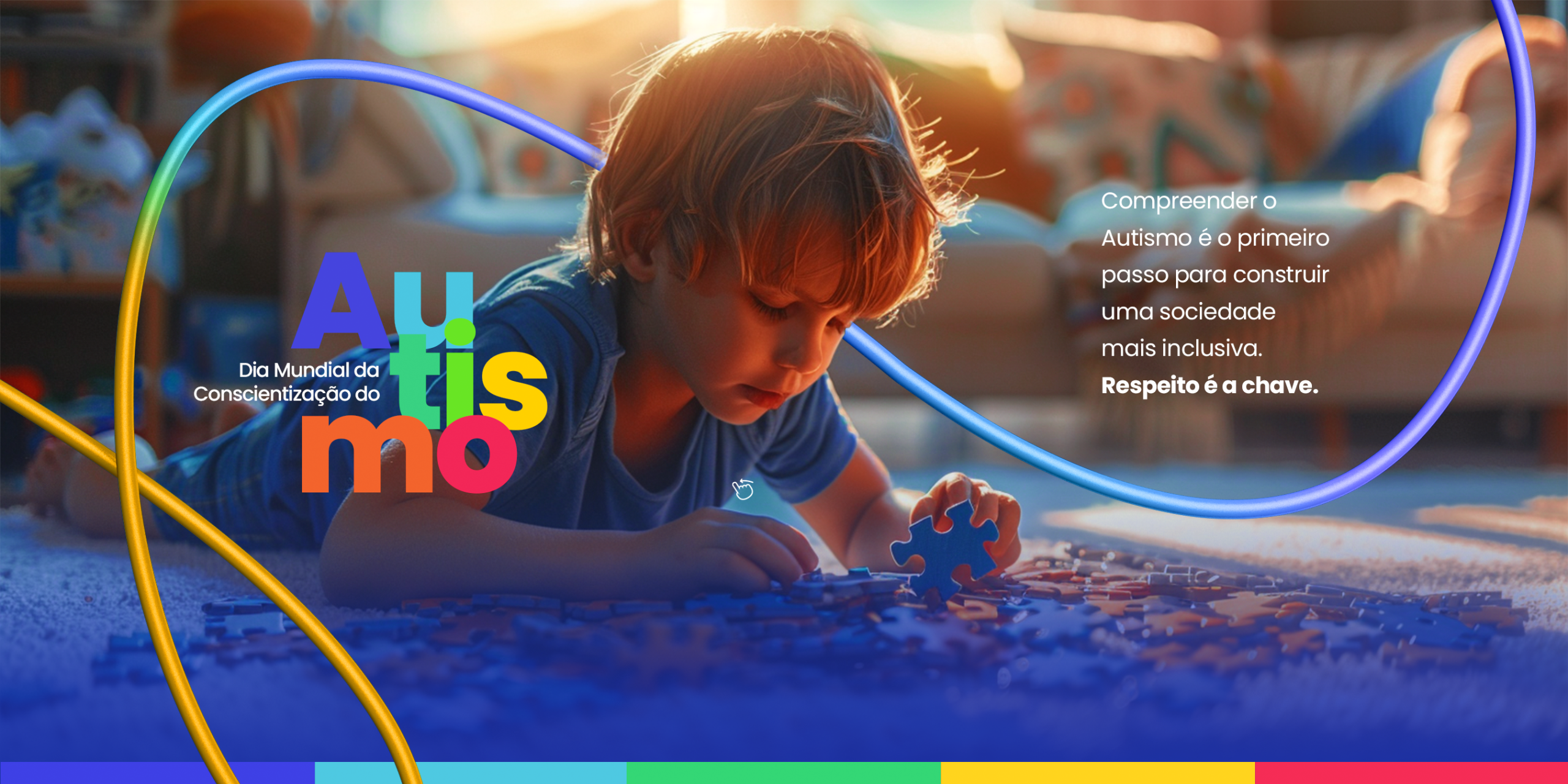 Carrossel - Dia Mundial da Conscientização do Autismo - Respeito é a chave